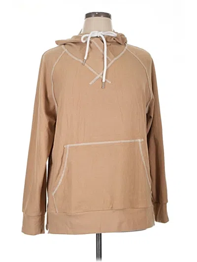 Pre-owned Unbranded Pullover Hoodie In Tan