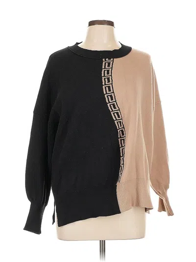 Pre-owned Unbranded Pullover Sweater In Black