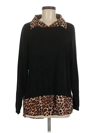 Pre-owned Unbranded Pullover Sweater In Black