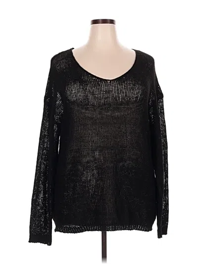 Pre-owned Unbranded Pullover Sweater In Black