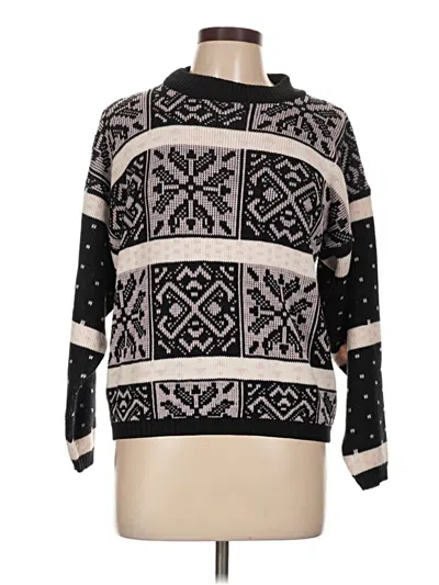 Pre-owned Unbranded Pullover Sweater In Black