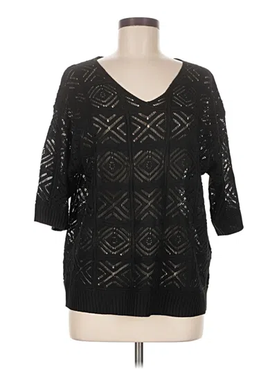 Pre-owned Unbranded Pullover Sweater In Black