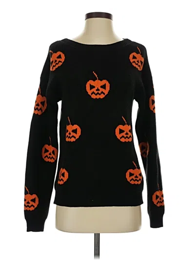 Pre-owned Unbranded Pullover Sweater In Black