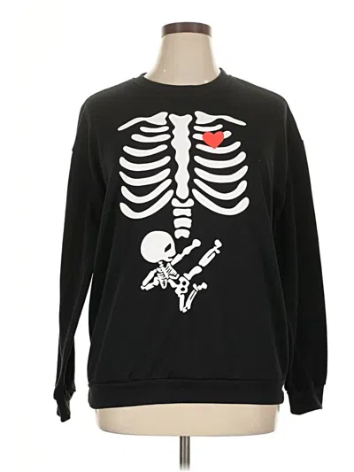 Pre-owned Unbranded Pullover Sweater In Black