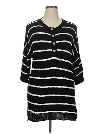 Pre-owned Unbranded Pullover Sweater In Black