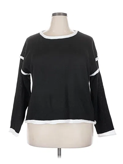 Pre-owned Unbranded Pullover Sweater In Black