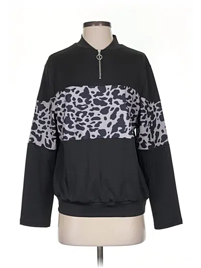 Pre-owned Unbranded Pullover Sweater In Black