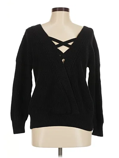 Pre-owned Unbranded Pullover Sweater In Black