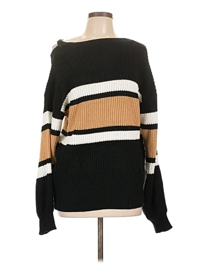 Pre-owned Unbranded Pullover Sweater In Black