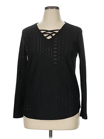 Pre-owned Unbranded Pullover Sweater In Black