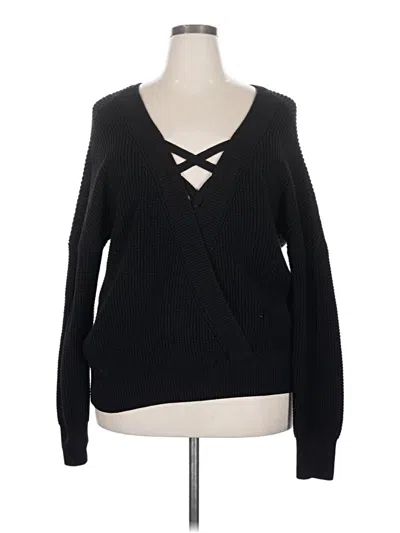 Pre-owned Unbranded Pullover Sweater In Black