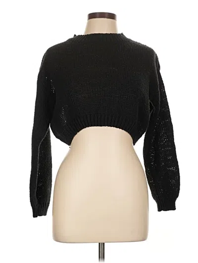 Pre-owned Unbranded Pullover Sweater In Black