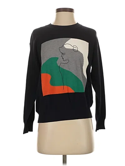 Pre-owned Unbranded Pullover Sweater In Black