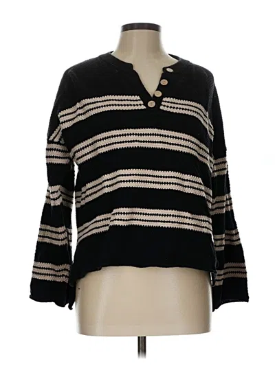 Pre-owned Unbranded Pullover Sweater In Black