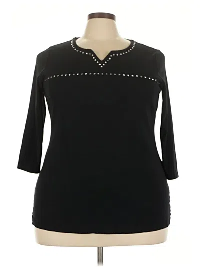 Pre-owned Unbranded Pullover Sweater In Black