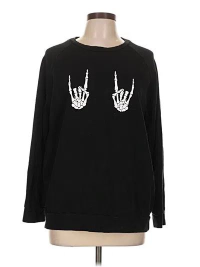 Pre-owned Unbranded Pullover Sweater In Black