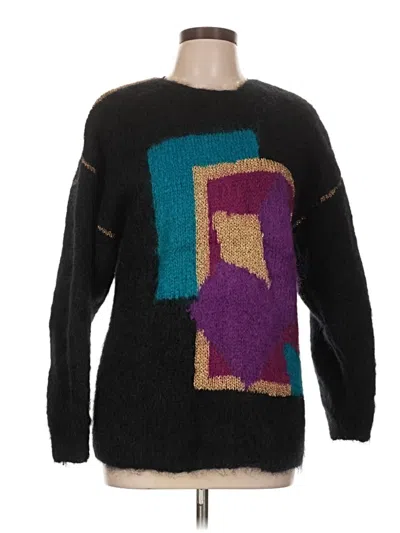 Pre-owned Unbranded Pullover Sweater In Black