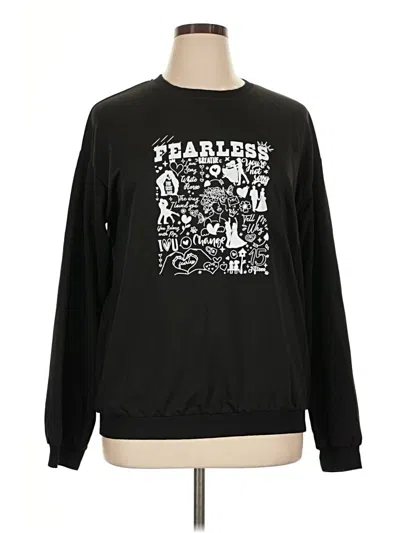 Pre-owned Unbranded Pullover Sweater In Black