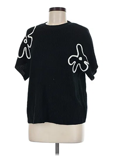 Pre-owned Unbranded Pullover Sweater In Black
