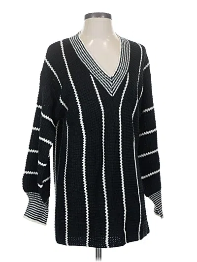 Pre-owned Unbranded Pullover Sweater In Black
