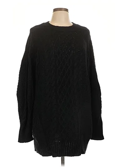 Pre-owned Unbranded Pullover Sweater In Black