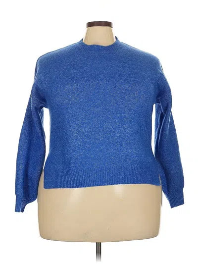 Pre-owned Unbranded Pullover Sweater In Blue