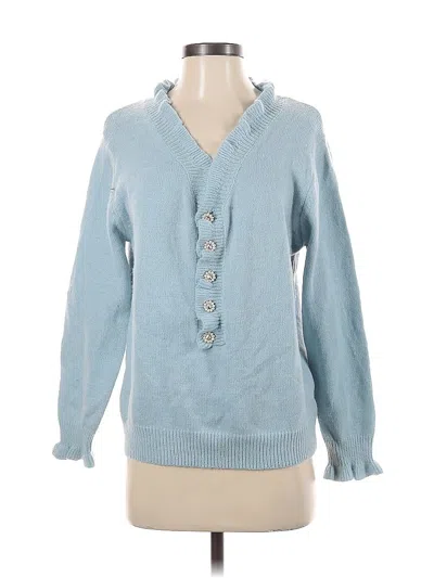 Pre-owned Unbranded Pullover Sweater In Blue