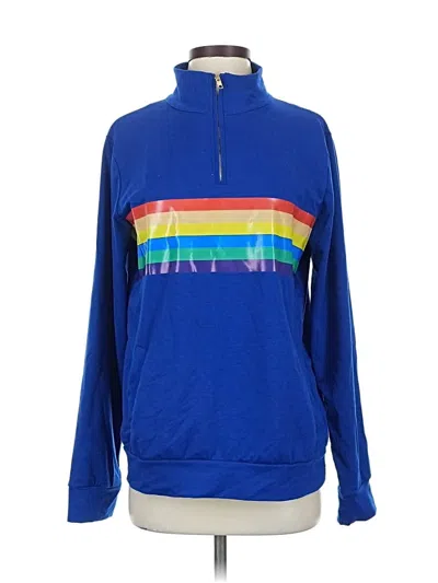 Pre-owned Unbranded Pullover Sweater In Blue