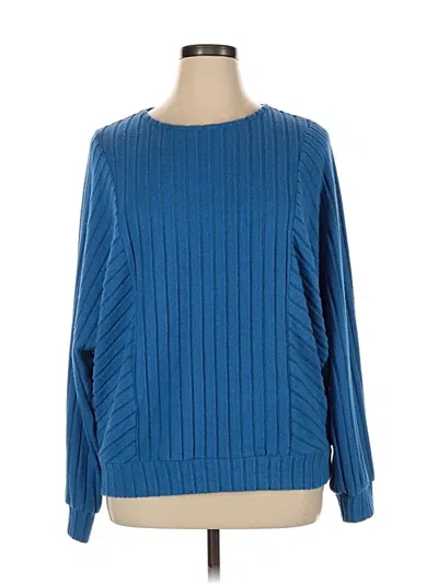 Pre-owned Unbranded Pullover Sweater In Blue