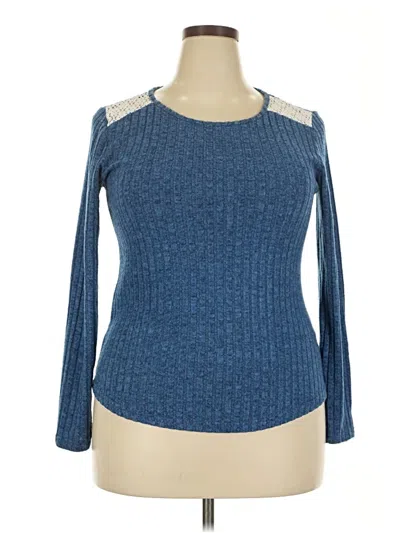 Pre-owned Unbranded Pullover Sweater In Blue