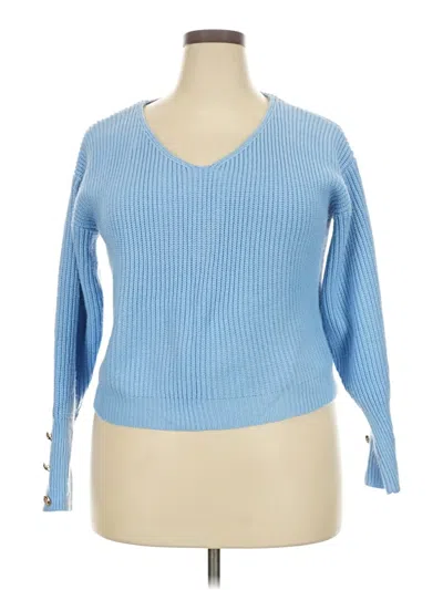 Pre-owned Unbranded Pullover Sweater In Blue