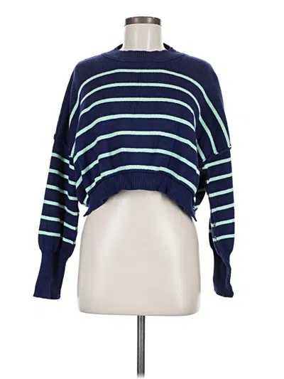 Pre-owned Unbranded Pullover Sweater In Blue