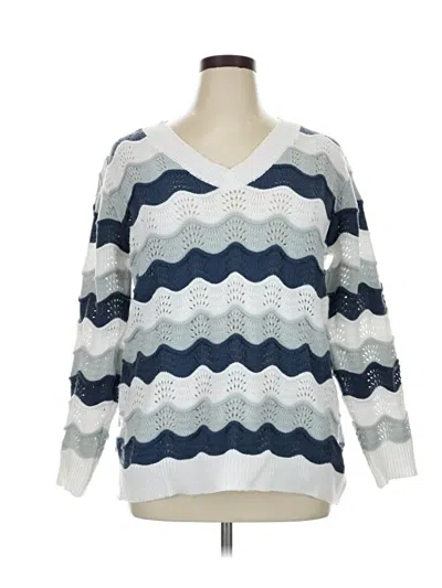 Pre-owned Unbranded Pullover Sweater In Blue