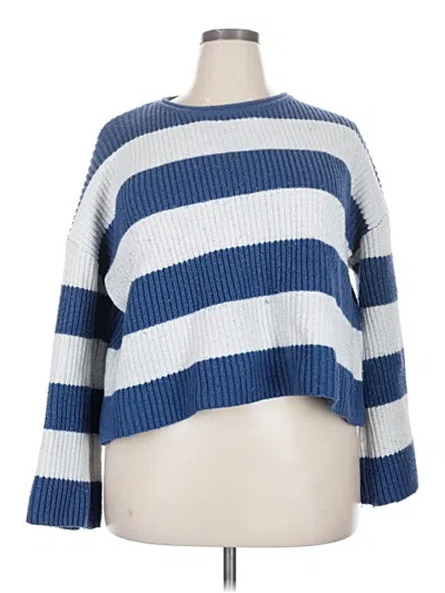 Pre-owned Unbranded Pullover Sweater In Blue