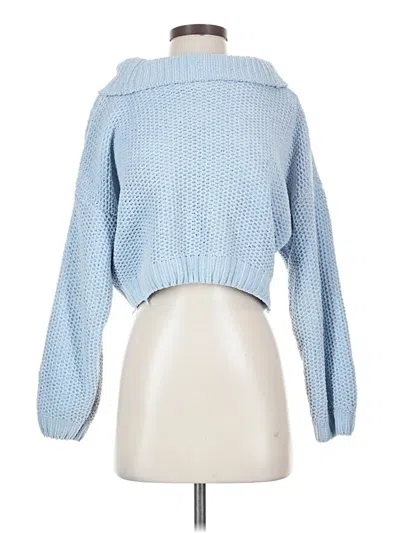 Pre-owned Unbranded Pullover Sweater In Blue