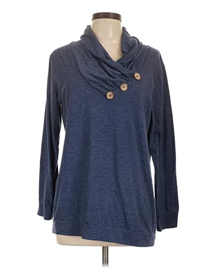 Pre-owned Unbranded Pullover Sweater In Blue