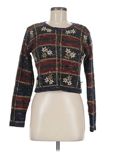 Pre-owned Unbranded Pullover Sweater In Blue