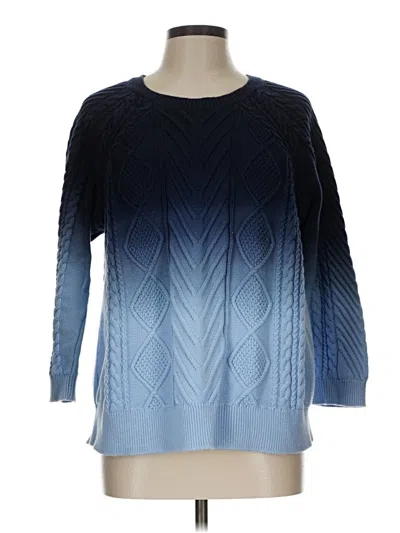 Pre-owned Unbranded Pullover Sweater In Blue
