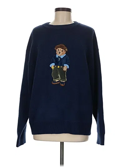 Pre-owned Unbranded Pullover Sweater In Blue