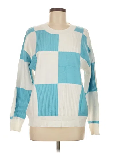 Pre-owned Unbranded Pullover Sweater In Blue