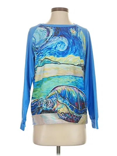 Pre-owned Unbranded Pullover Sweater In Blue