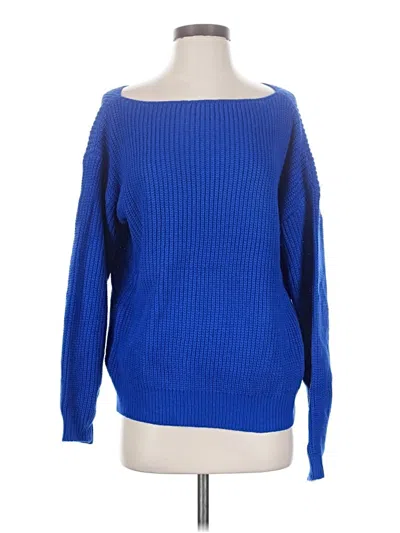 Pre-owned Unbranded Pullover Sweater In Blue
