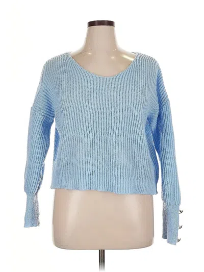 Pre-owned Unbranded Pullover Sweater In Blue