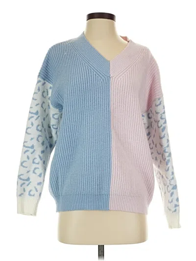 Pre-owned Unbranded Pullover Sweater In Blue