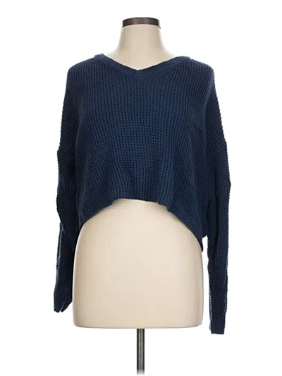 Pre-owned Unbranded Pullover Sweater In Blue