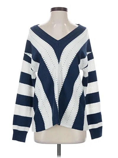 Pre-owned Unbranded Pullover Sweater In Blue