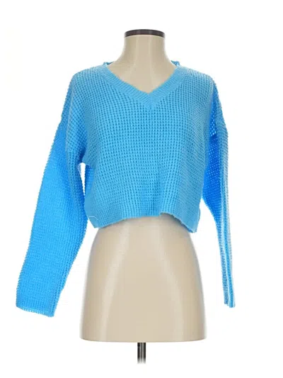 Pre-owned Unbranded Pullover Sweater In Blue