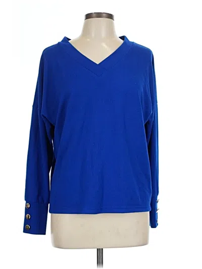 Pre-owned Unbranded Pullover Sweater In Blue