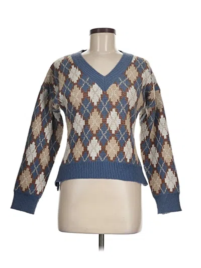 Pre-owned Unbranded Pullover Sweater In Blue
