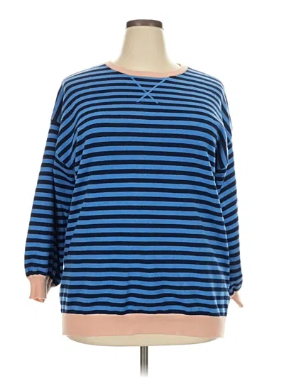 Pre-owned Unbranded Pullover Sweater In Blue